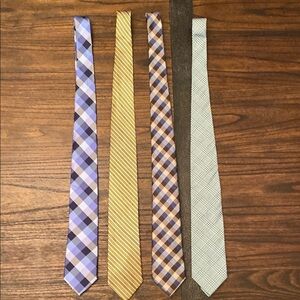 Designer Blue, Brown,  Purple and Yellow Ties Collection